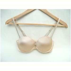 Gilligan & O'Malley Nude Push Up Bra Size 32A